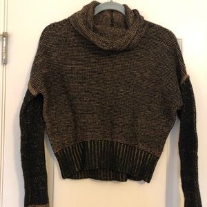 Zara Knit Cropped Sweater Turtle Neck